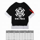 One Piece black Loose cotton fake two short sleeve