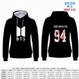 BTS Full Color Patch pocket Sweatshirt Hoodie 