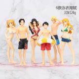 One Piece a set of six Bagged Figure Decoration Mo