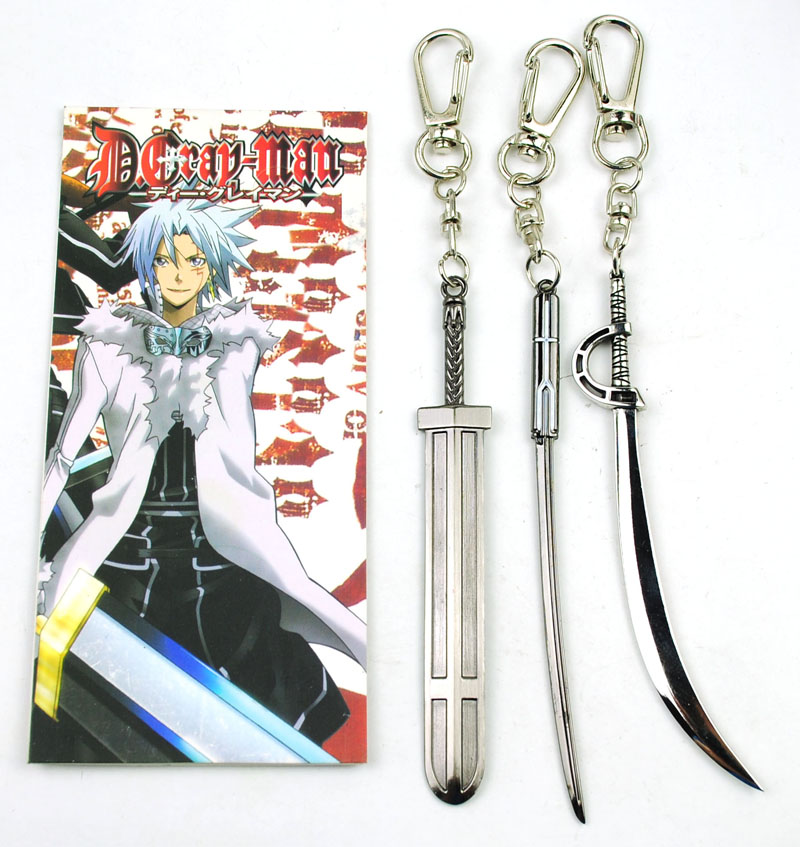 D.Gray Man anime keychain set