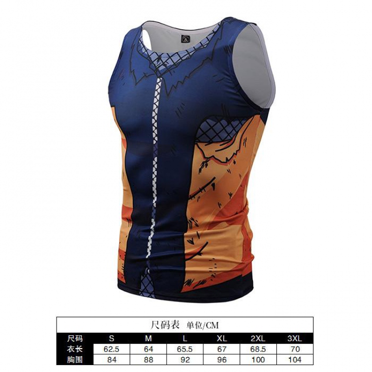 Naruto Cartoon Print Muscle Vest Men's Sports T-Shirt