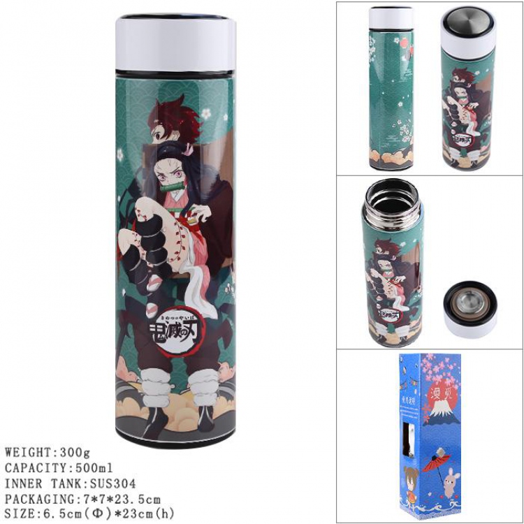 Demon Slayer Kimets Full Color vacuum Double layer 304 stainless steel Thermos Cup