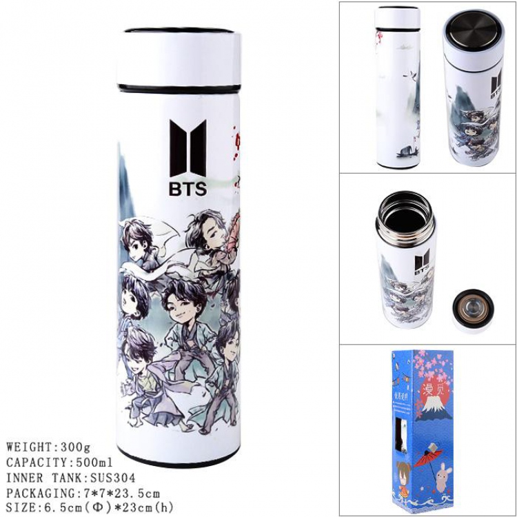 BTS Full Color vacuum Double layer 304 stainless steel Thermos Cup