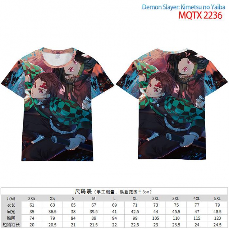 Demon Slayer Kimets Full color short sleeve t-shirt 