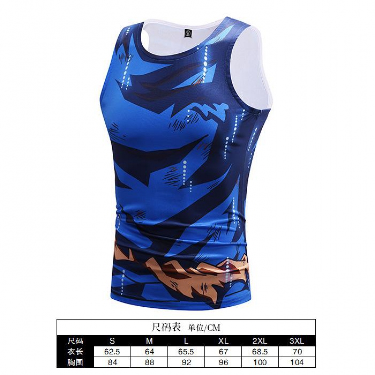 Dragon Ball Cartoon Print Muscle Vest Men's Sports T-Shirt 6 sizes from S to 3XL BX009