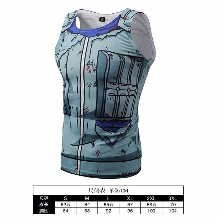 Naruto Cartoon Print Muscle Vest Men's Sports T-Shirt 