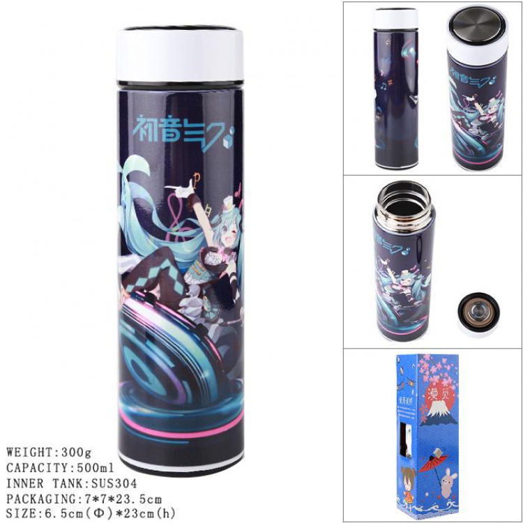 Hatsune Miku Full Color vacuum Double layer 304 stainless steel Thermos Cup 