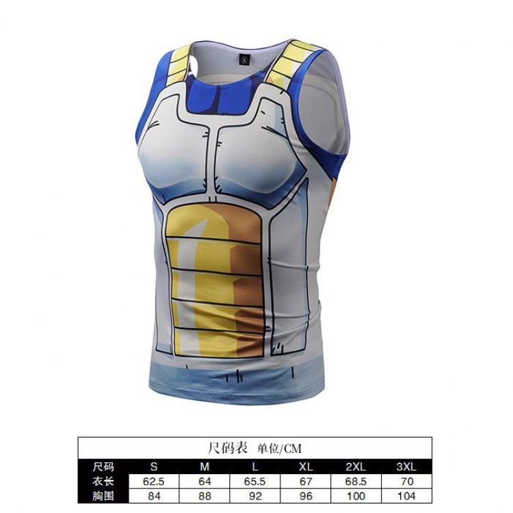 Dragon Ball Cartoon Print Muscle Vest Men's Sports T-Shirt 6 sizes from S to 3XL AF886