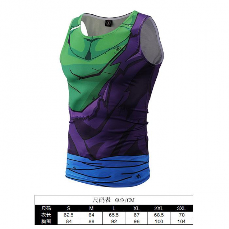 Dragon Ball Cartoon Print Muscle Vest Men's Sports T-Shirt 