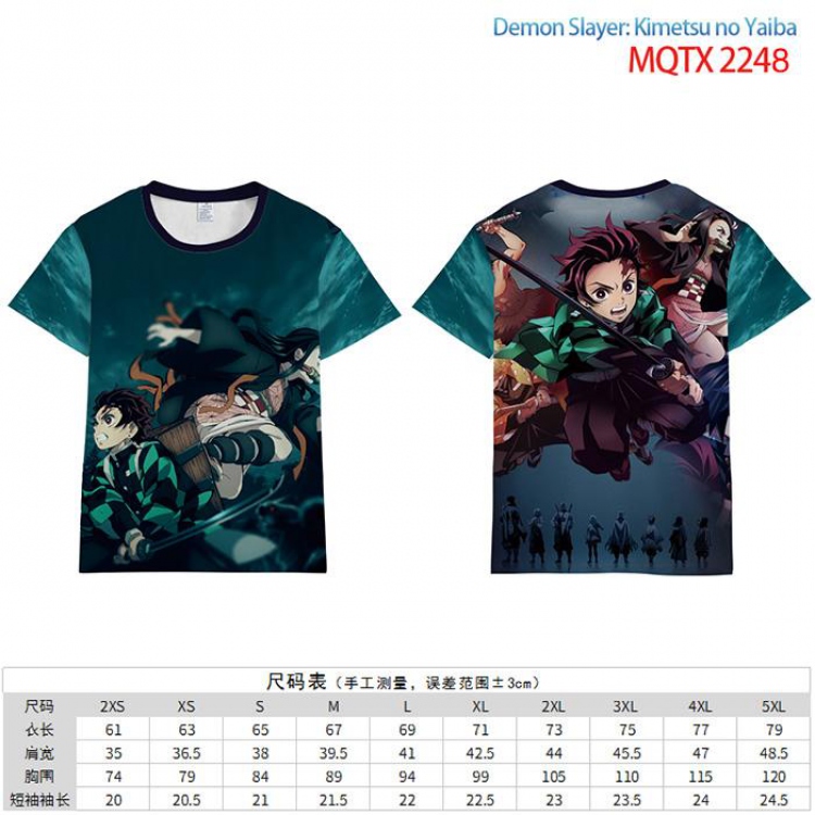 Demon Slayer Kimets Full color short sleeve t-shirt 10 sizes from 2XS to 5XL MQTX-2248