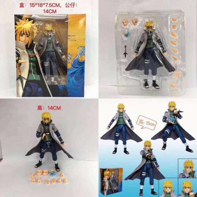 Naruto Namikaze Minato Boxed Figure Decoration Model 14CM