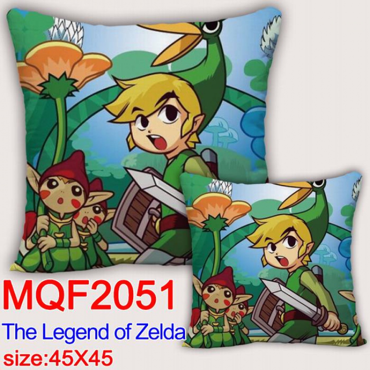 The Legend of Zelda Double-sided full color pillow dragon ball 45X45CM MQF 2051