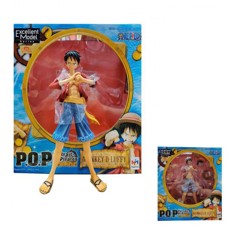 Genuine One Piece POP Luffy Boxed Figure Decoration Model 23CM