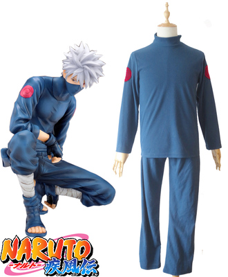 Naruto Costume Kakashi Hatake 8 Pieces Blue Green – L – BigaMart