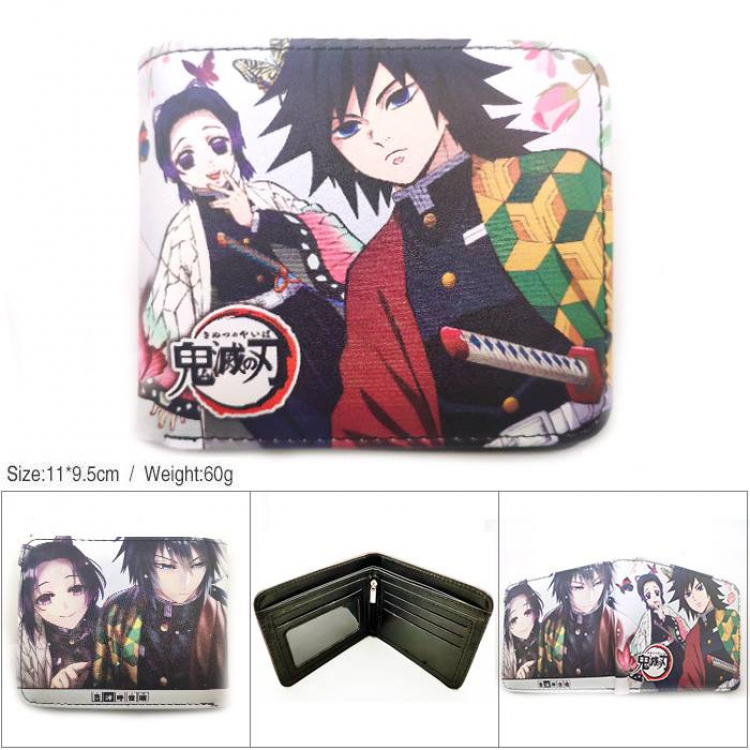 Demon Slayer Kimets Short color picture two fold wallet-HK-517