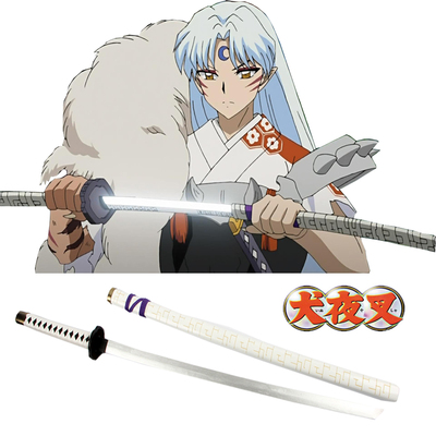 InuYasha Sesshomaru Blasting broken teeth Wooden Sword Anime Cosplay Weapons 1M
