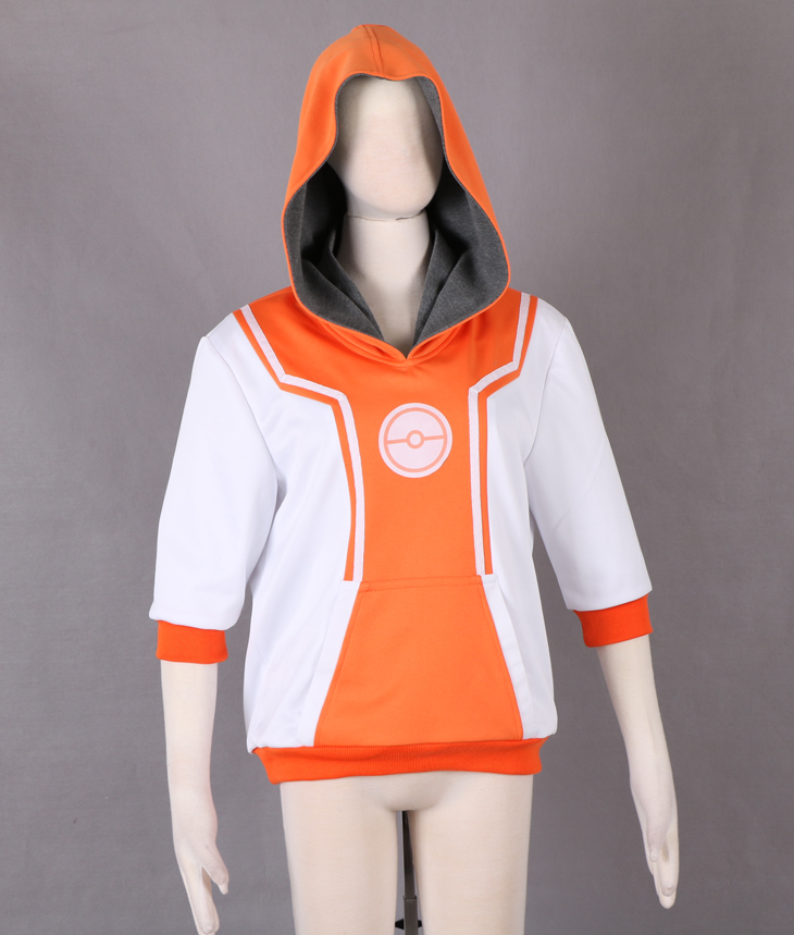 Pocket Monster Pokmon GO Team Orange Male Trainer Uniform Coat Anime Cosplay Costume XXS XS S M L XL XXL XXXL 7 days prepare