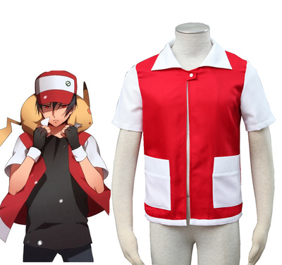 Pocket Monster Pokmon Special Red Coat Anime Cosplay Costume XXS XS S M L XL XXL XXXL 7 days prepare