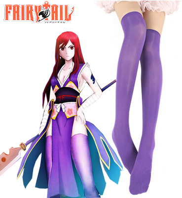 Fairy Tail Titania Erza Scarlet Forever Empress Armor Stockings Cosplay Accessories 55cm