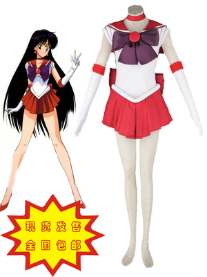Sailor Moon Sailor Mars Hino Rei Fighting Uniform Cosplay Costume XXS XS S M L XL XXL XXXL 7 days prepare