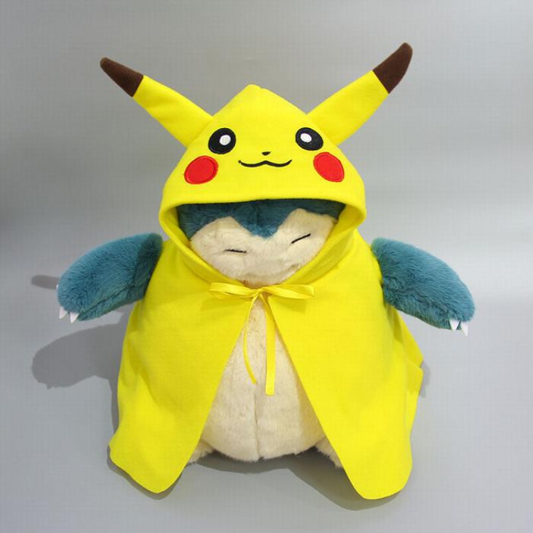 Pokemon Pikachu Snorlax Plush doll pendant 30CM 0.285KG 13 inches