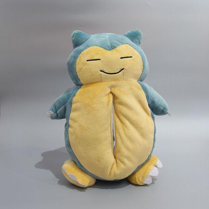 Pokemon Snorlax Tissue tube Plush doll pendant 30X20X10CM 0.1KG