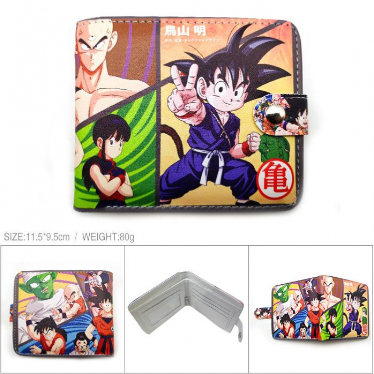Dragon Ball The Monkey King Full color short Snap button Wallet -MK-044