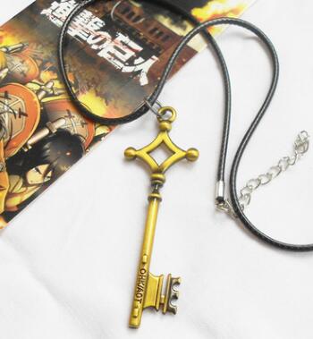 attack on titan anime necklace