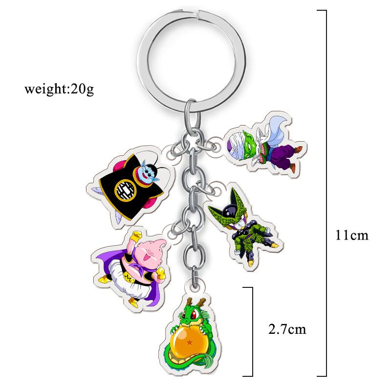 dragon ball anime double side acrylic keychain