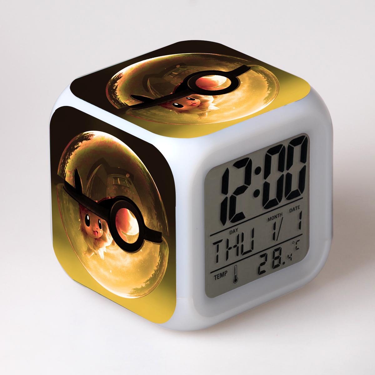 pokemon anime led clock