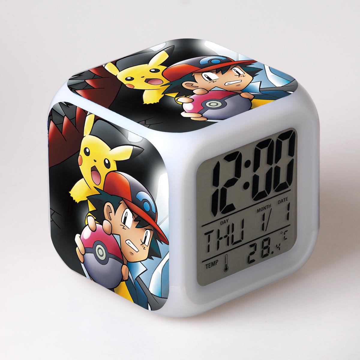 pokemon anime led clock