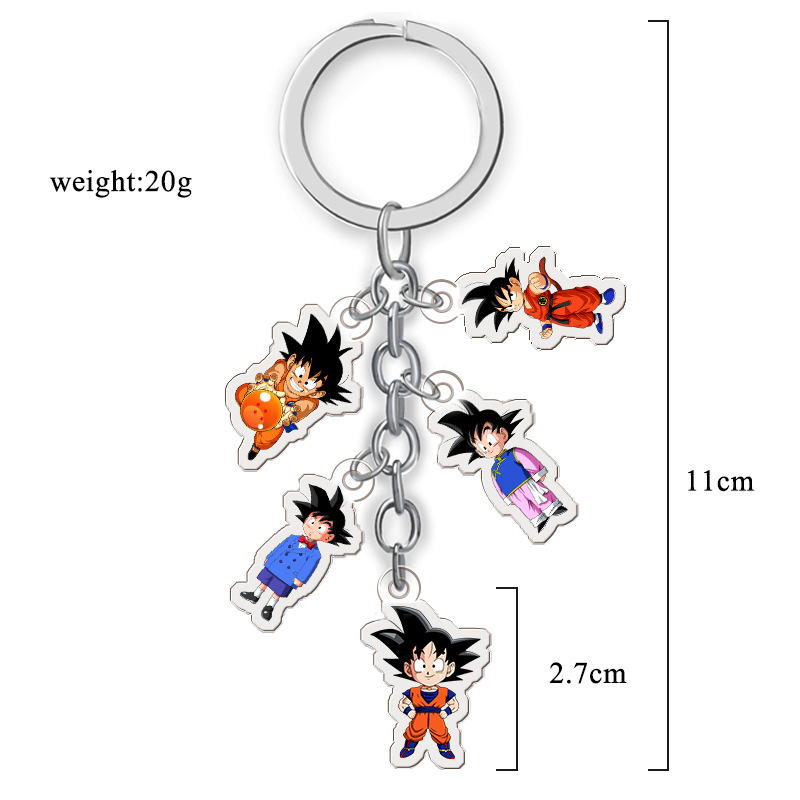 dragon ball anime double side acrylic keychain