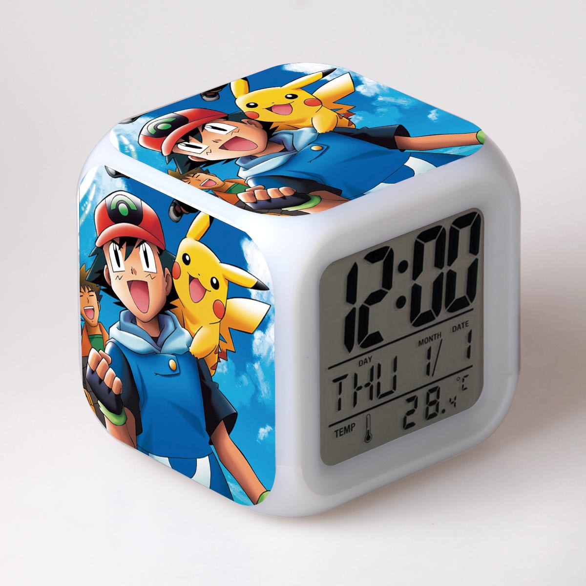 pokemon anime led clock