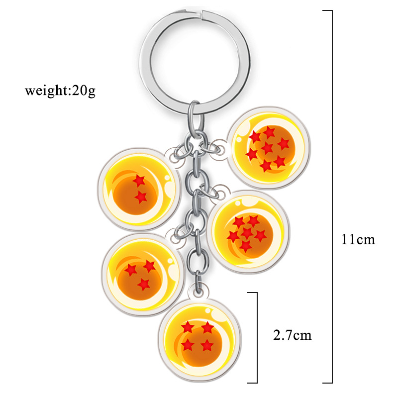 dragon ball anime double side acrylic keychain