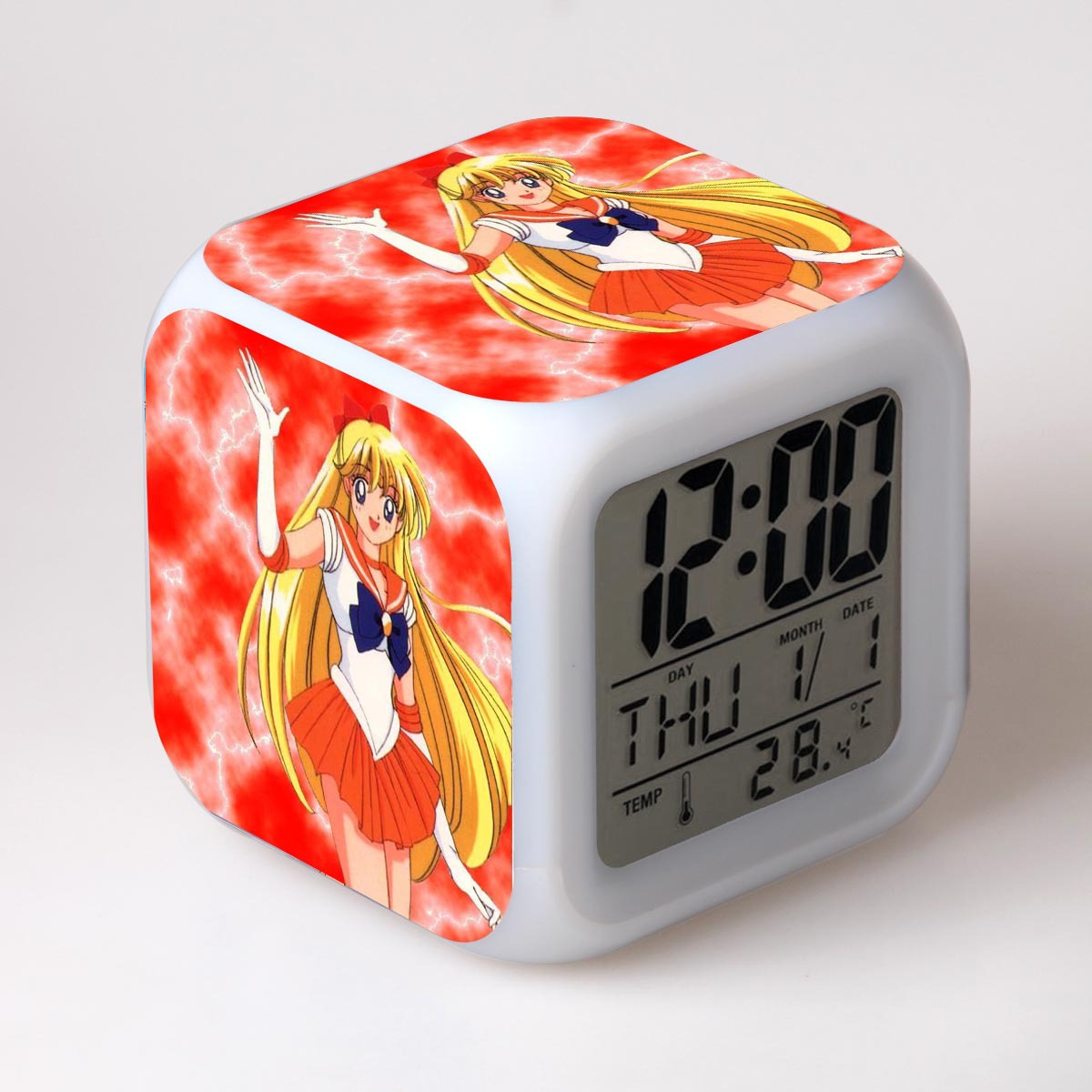 sailormoon anime led clock