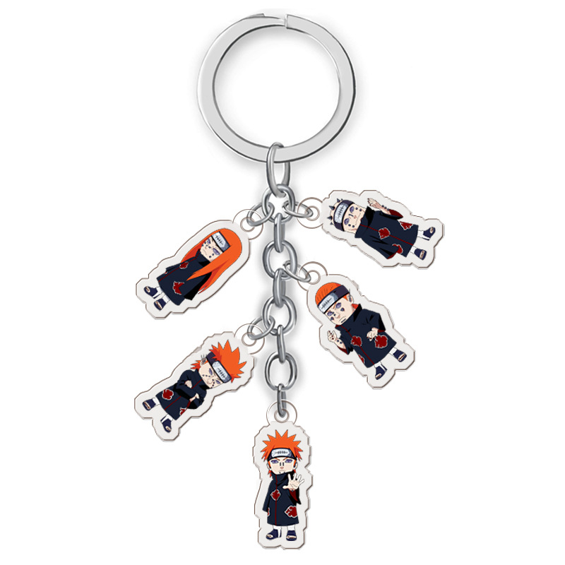 naruto anime double side acrylic keychain