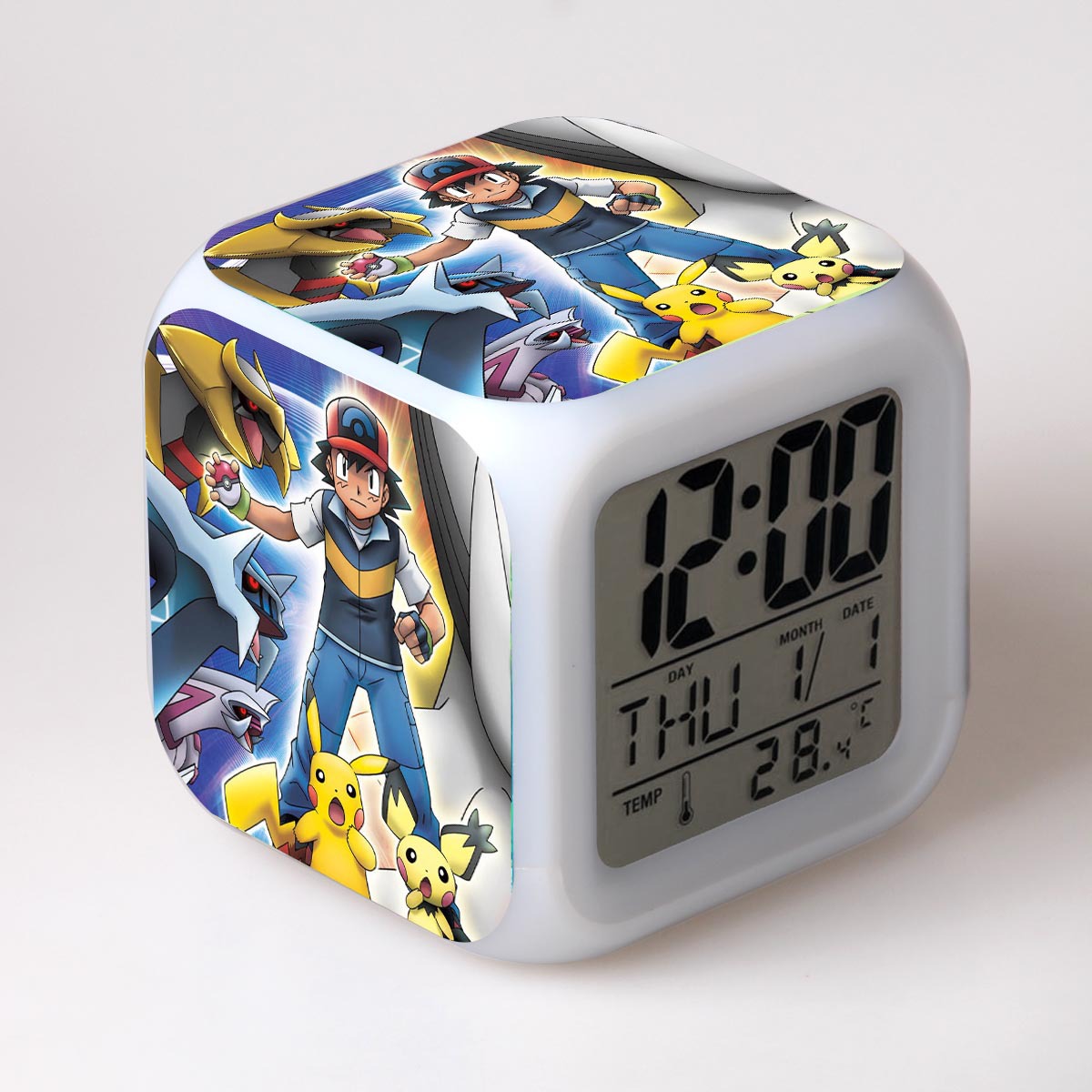 pokemon anime led clock