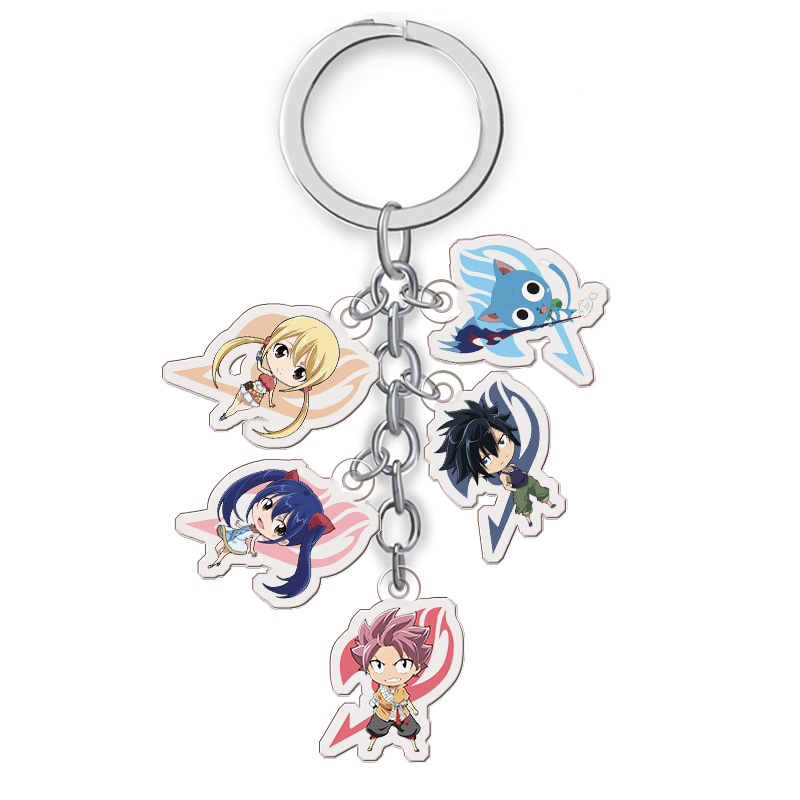 fairy tail anime double side acrylic keychain