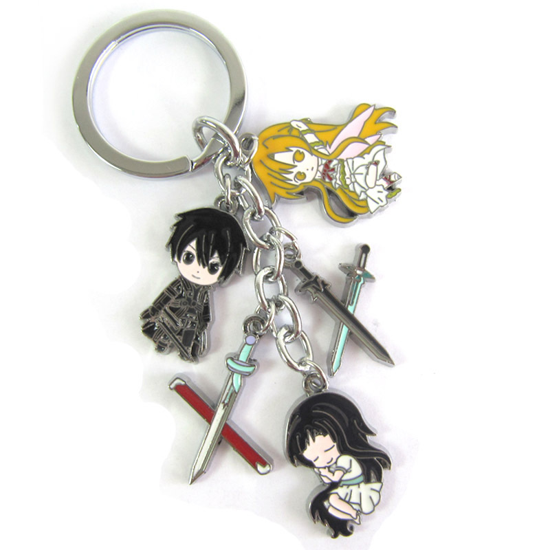 sword art online anime keychain