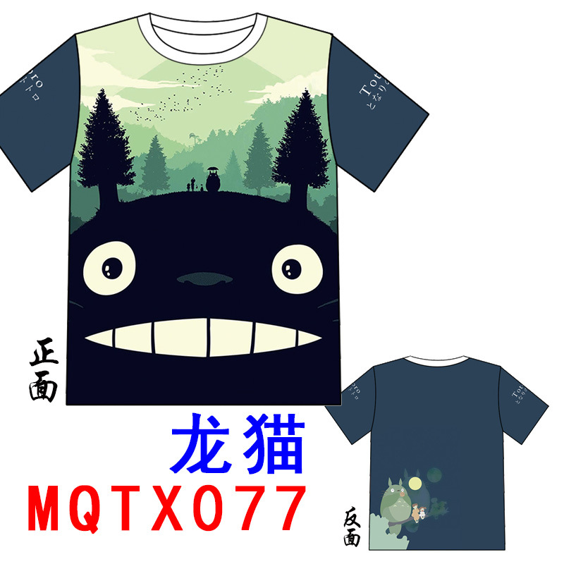 totoro 3d printed anime tshirt 2xs to 5xl