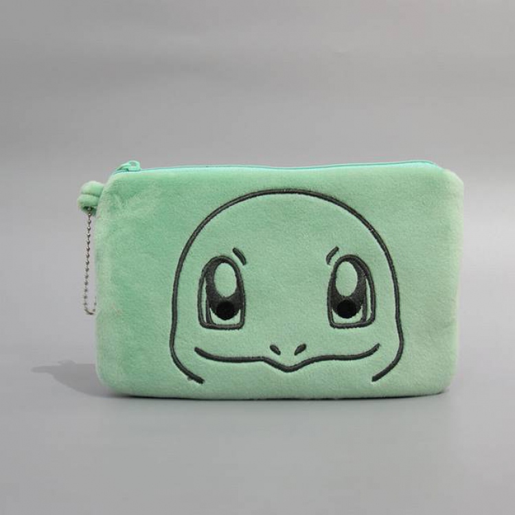 Pokemon Squirtle Plush zipper bag storage bag clutch bag wallet 20X12CM 0.04KG