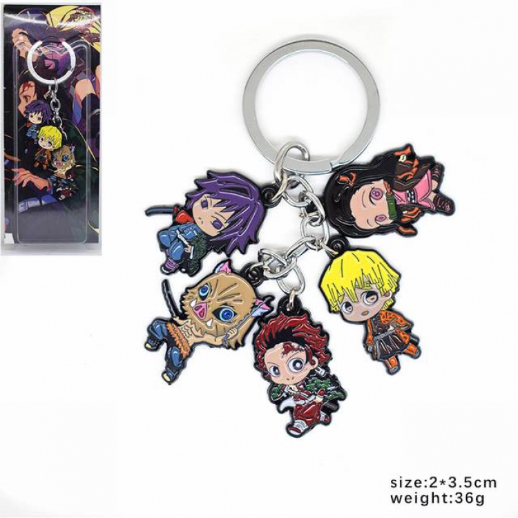 Demon Slayer Kimets Keychain Pendant Hanging 2X3.5CM 36G