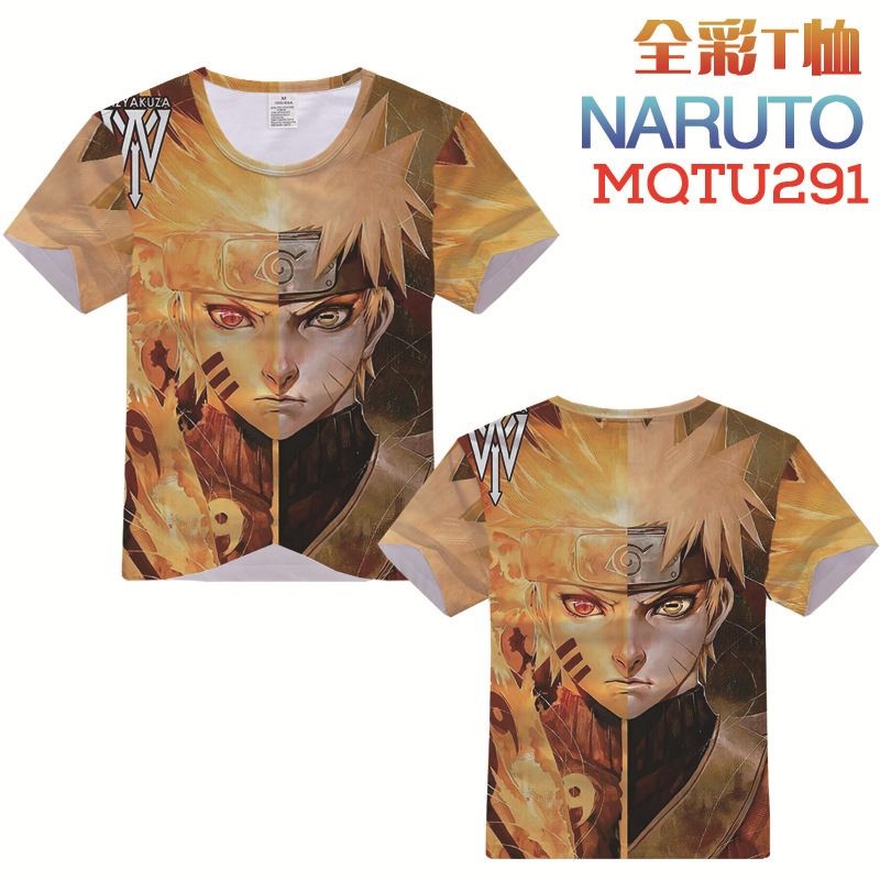 naruto anime 3d printed tshirt 2xs to 5xl