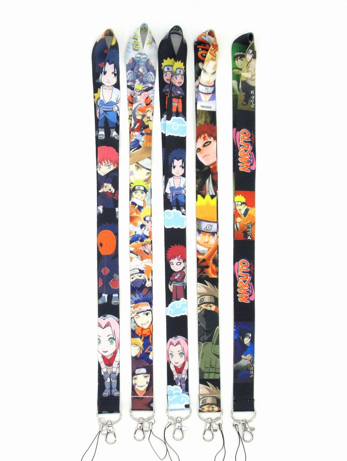 naruto anime Lanyard keychain price for 10 pcs 92cm random selection