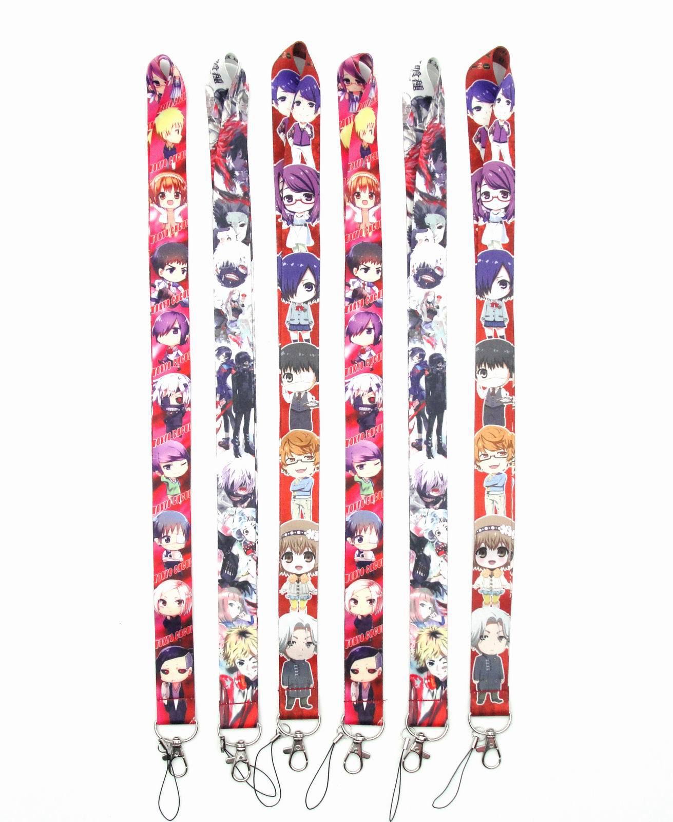 tokyo ghoul anime Lanyard keychain price for 10 pcs 92cm random selection