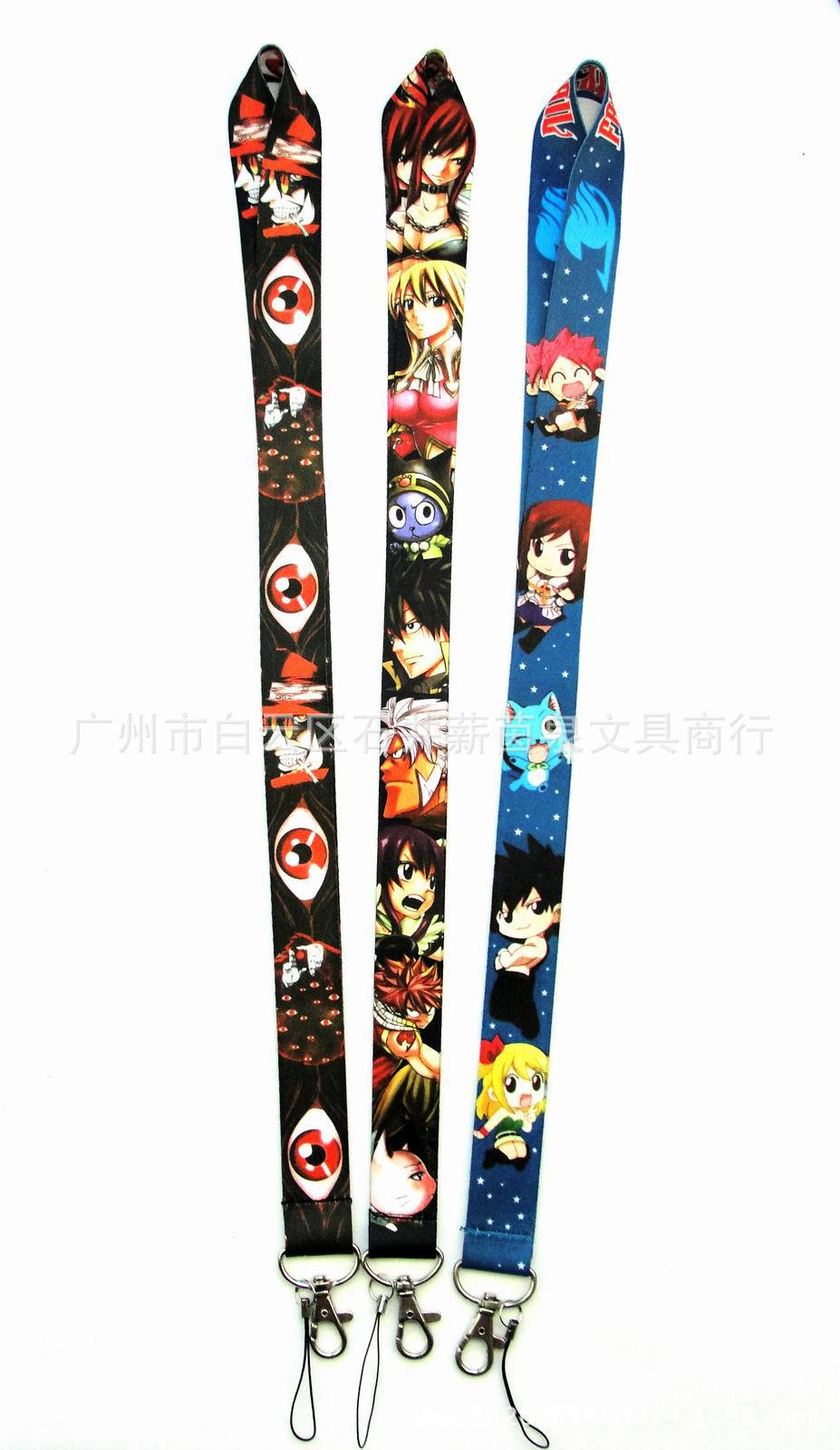 fairy tail anime Lanyard keychain price for 10 pcs 92cm random selection