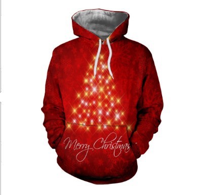 christmas 3d hoodie 2xs to 4xl