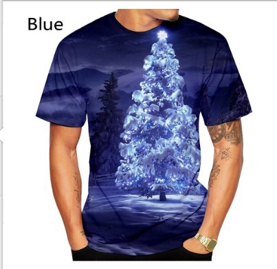 christmas tree 3d tshirt 2xs to 4xl