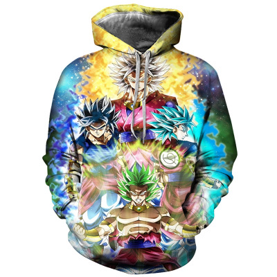 dragon ball 3d printed hoodie 2xs to 4xl