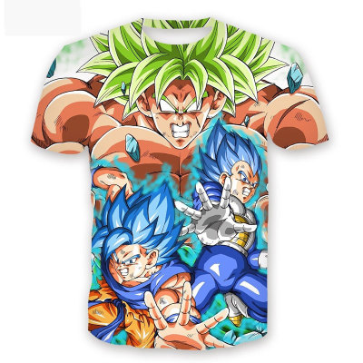 dragon ball broly anime 3d printed tshirt 2xs to 4xl